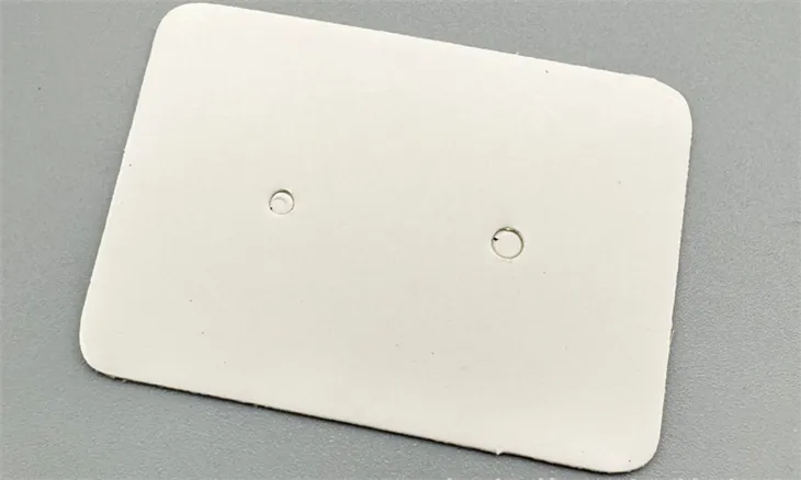 Fashion Accessories Card Earrings Pob Ntseg Ntim Daim Ntawv Daim Npav Minimalist Earrings Zaub Alien Hanging Card Ib Sab Coated Ivory Board Fbb Ntawv