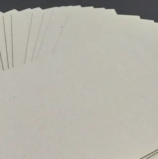 Dawb Laminated Sheet Grey Rov Qab 2.0MM rau Ntim Box