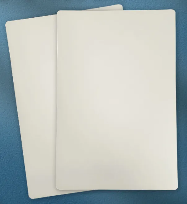 Dawb Cardboard, Rounded Corner Backing Paper, Ob npaug -ib daim ntawv dawb Board, tsho khuam, ris tsho hauv qab, Khaub ncaws hauv ob sab phlu Dawb Duplex Board Nrog Grey Back